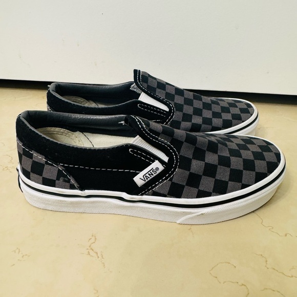 Vans Kids Classic Slip- On Checkerboard Shoes New - Picture 3 of 5